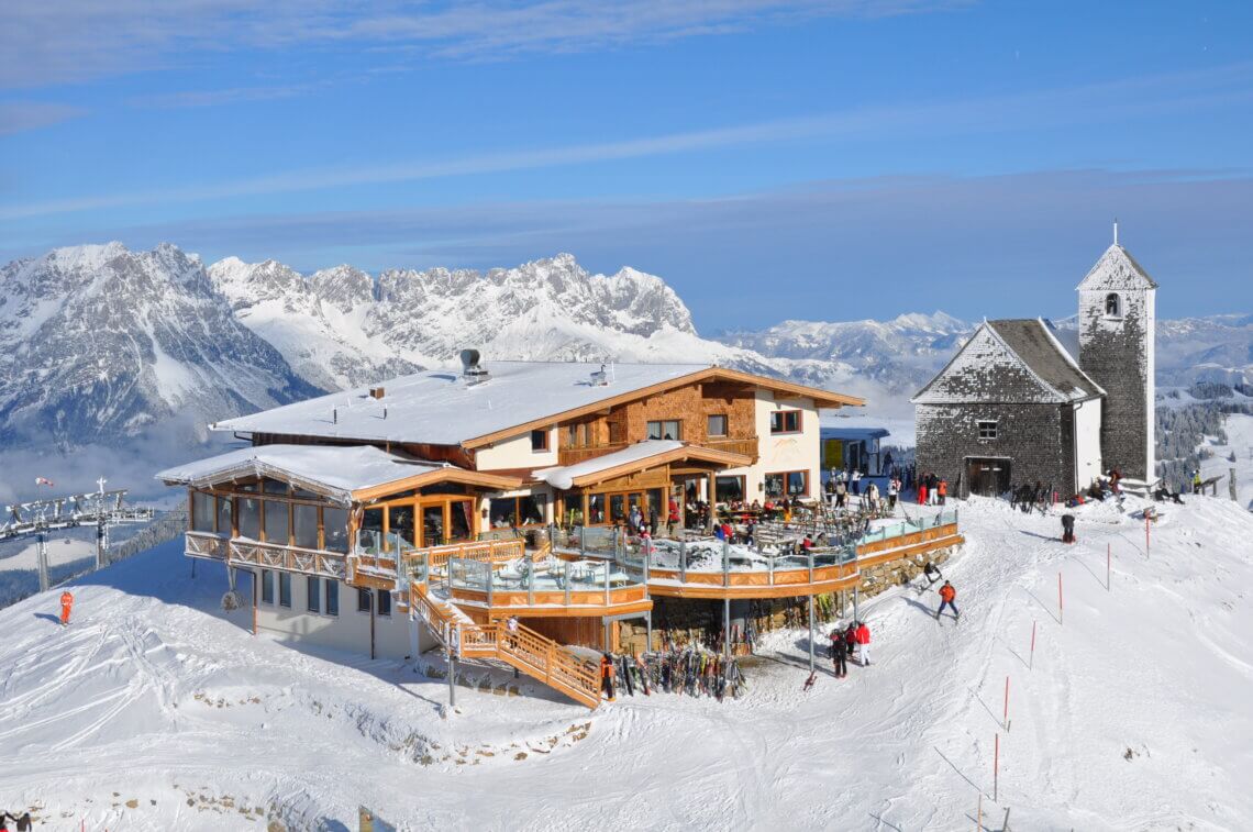 Het Hohe Salve Gipfel restaurant © SkiWelt Wilder Kaiser - Brixental I Christian Kapfinger