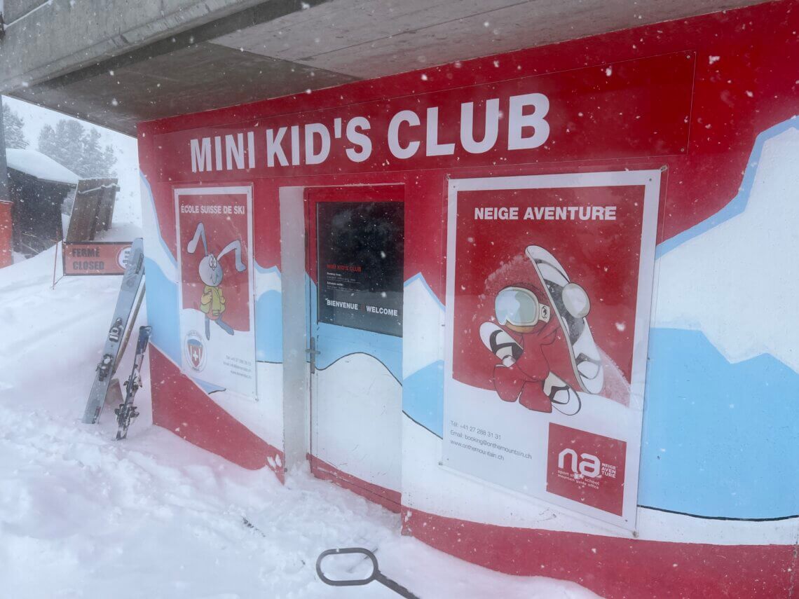Skigebied Nendaz heeft ook kinderopvang voor de allerkleinste.