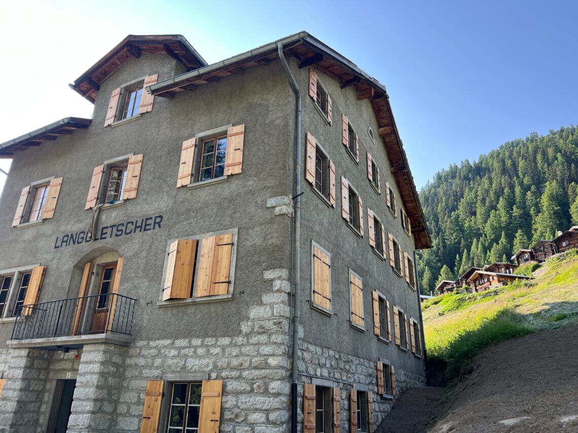 In de Langgletscher zijn ruime familiekamers.