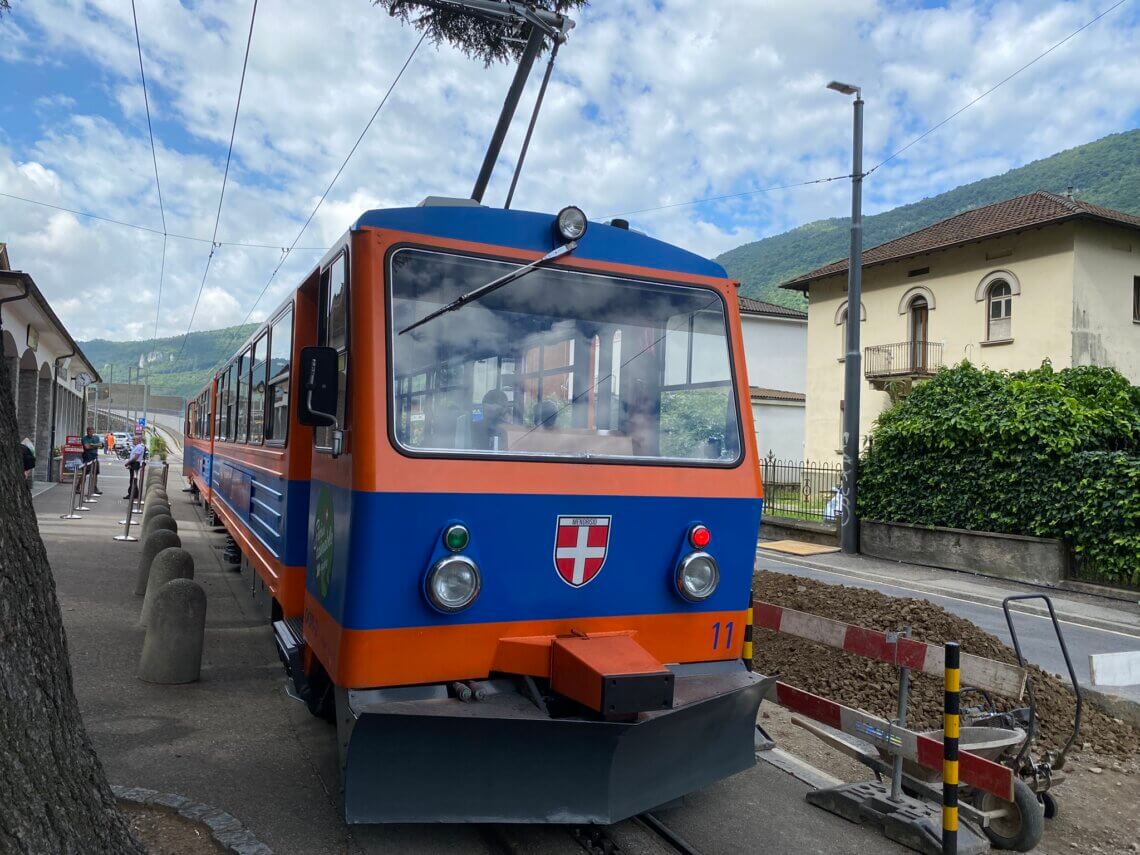 Met de trein naar Monte Generosa.