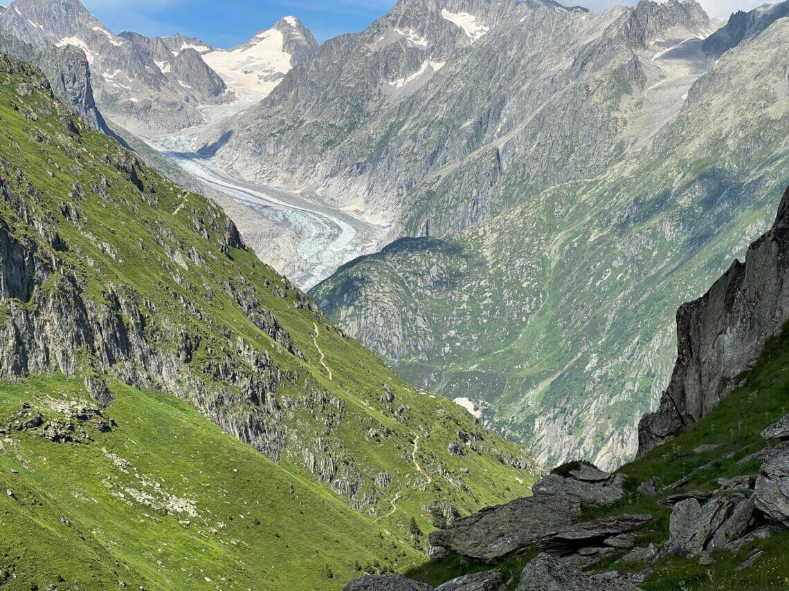 De Aletsch Arena behoort tot het Unesco Werelderfgoed.