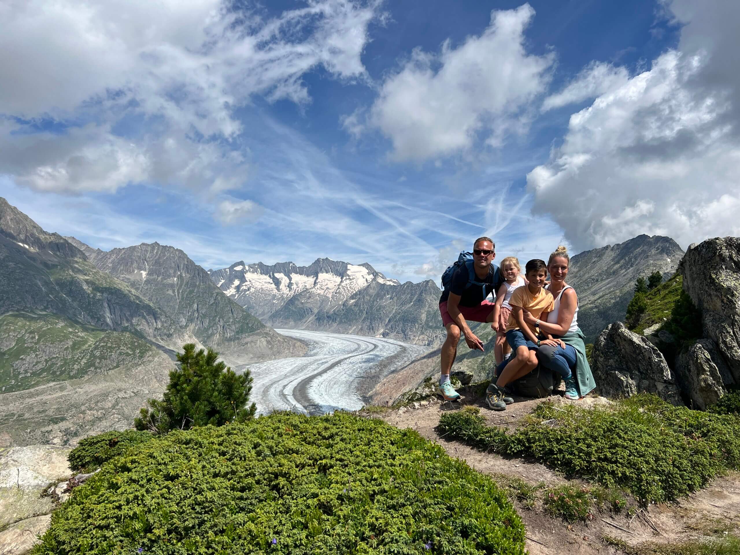 Naar de Aletsch Arena met kinderen is zeker de moeite waard!