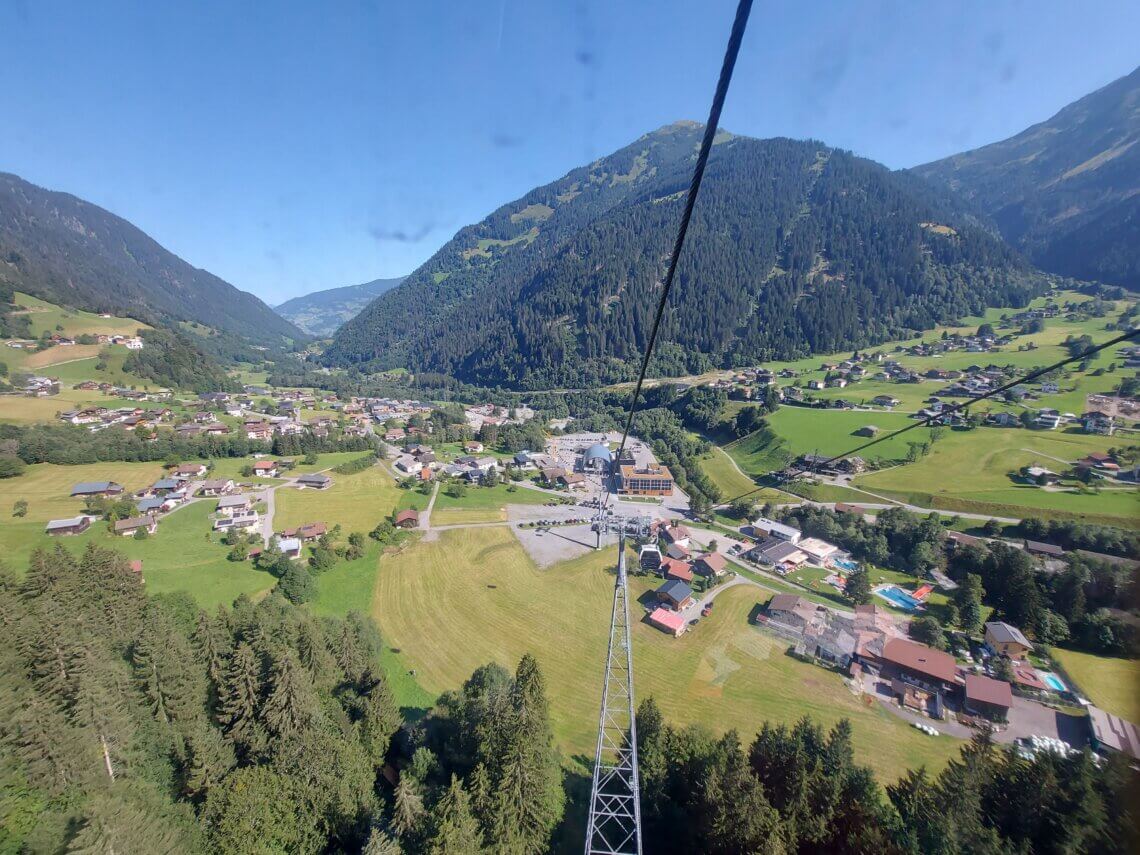 Met de Valiserabahn vanuit st. Gallenkirch de berg op