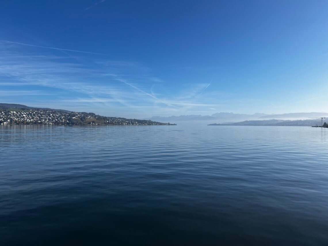 Het prachtige meer van Zürich.