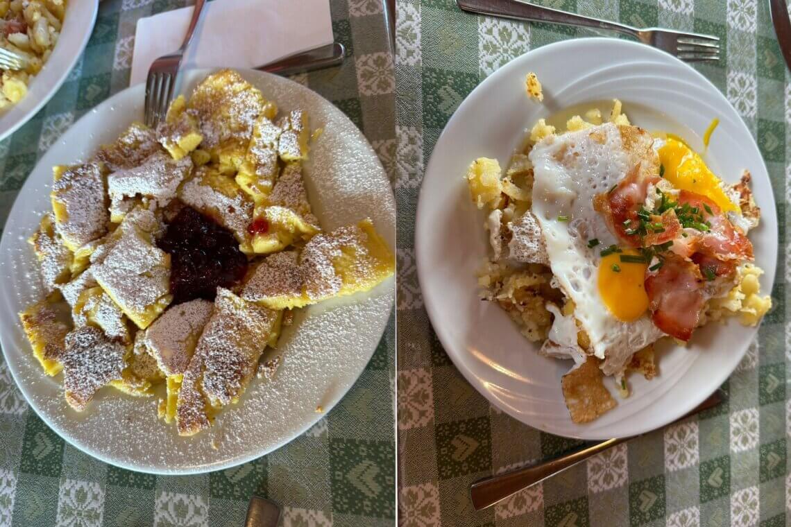 Het eten is heerlijk, de borden gaan leeg terug!