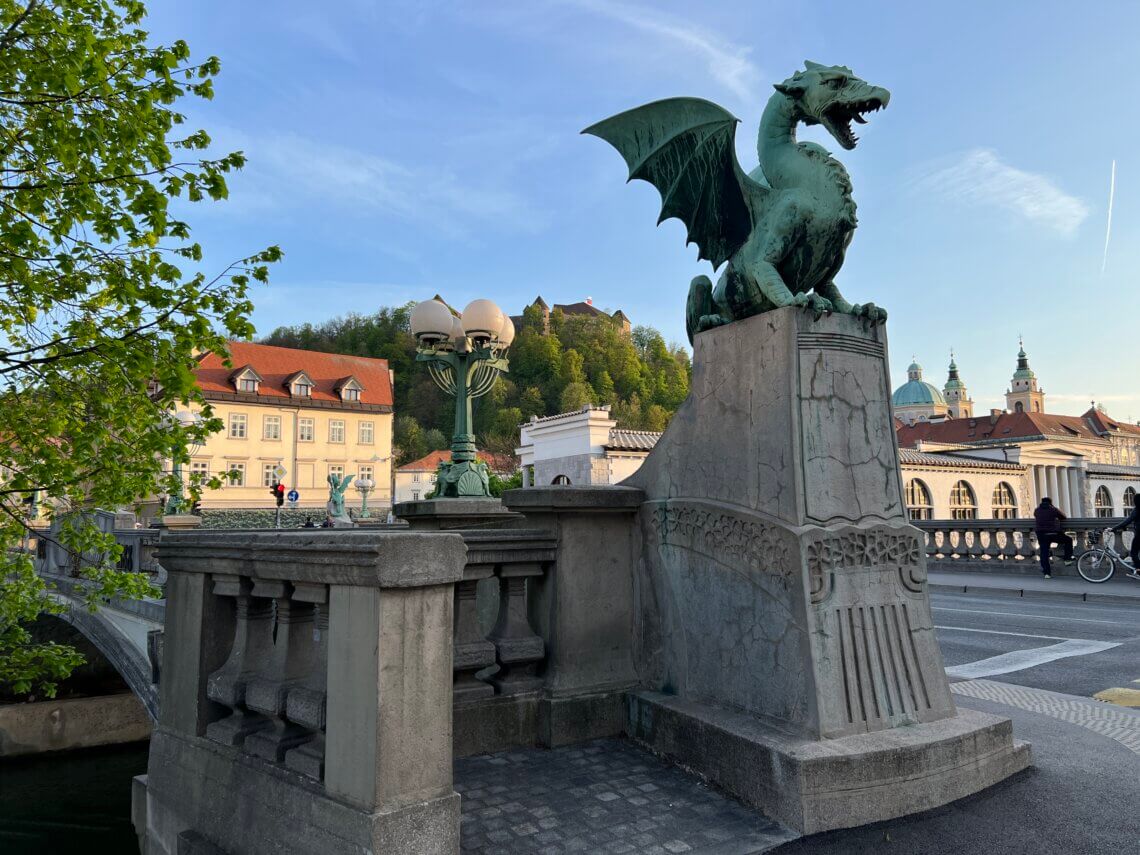 Ljubljana, stad van de draak. 